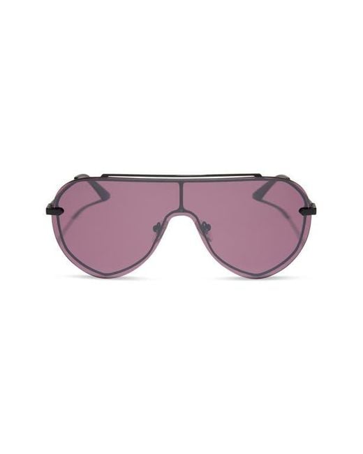 DIFF Purple Imani 139Mm Gradient Shield Sunglasses