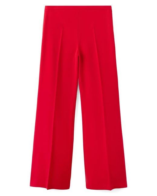 Mango Red High Waist Pants