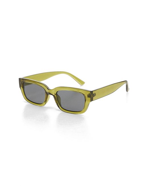 Mango Green Rectangular Sunglasses