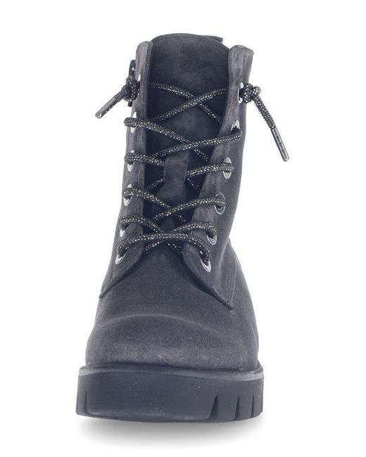 Gabor Blue Lug Sole Bootie