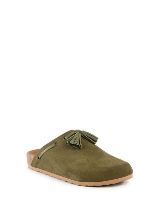 Seychelles Green Windswept Tassel Clog