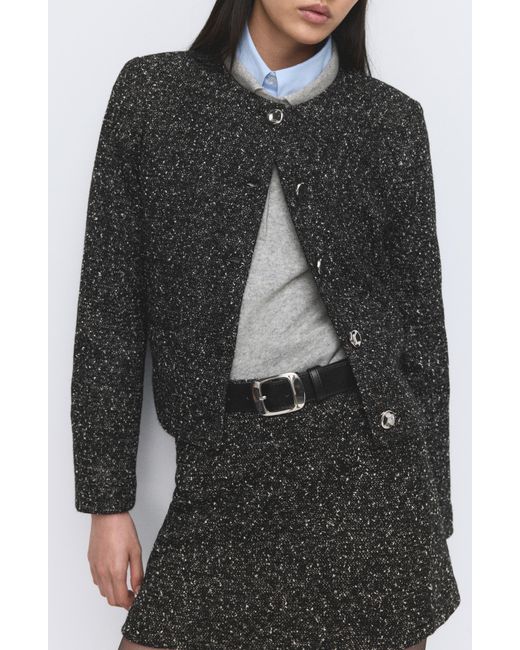 Mango Black Fleck Jacket