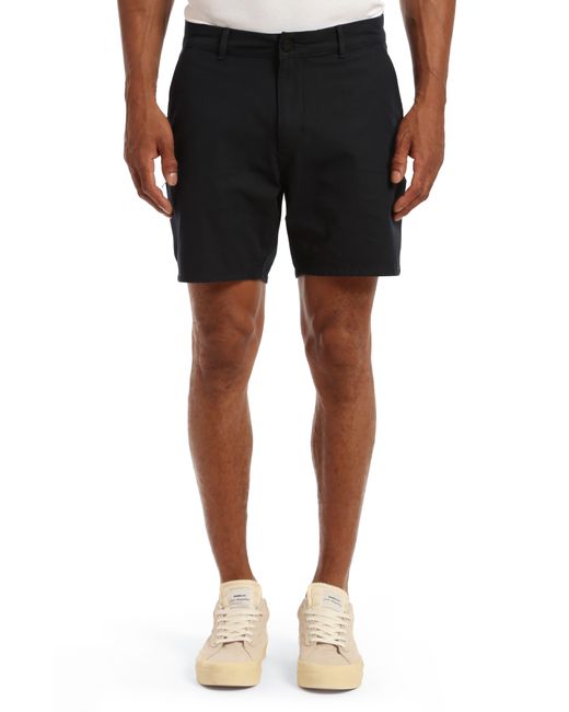 Mavi Black Darren Straight Leg Performance Chino Shorts for men