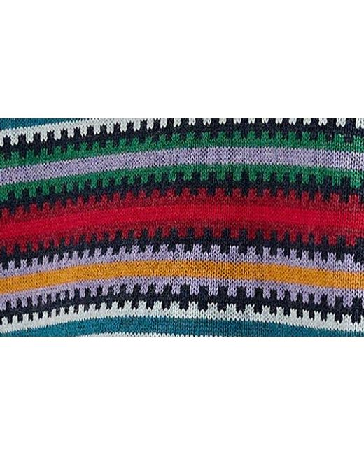 Seasalt Cornwall Multicolor Rock Bell Stripe Short Sleeve Organic Cotton Crewneck Sweater