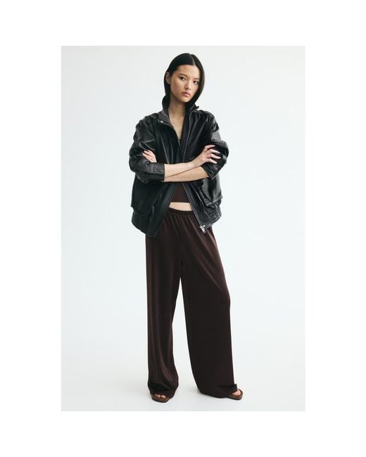 H&M Black Jersey Pull-On Pants