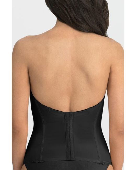 Dominique Intimates Black Vivienne Convertible Strapless V Wire Longline Corset Bra