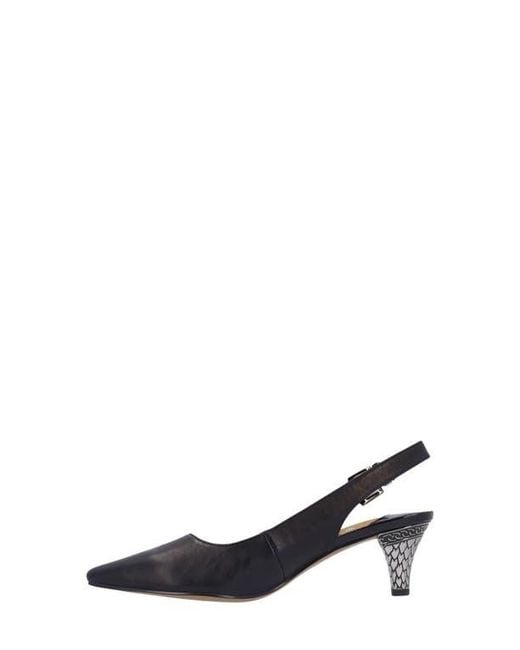 J. Reneé Black Mayetta Slingback Pointed Toe Pump