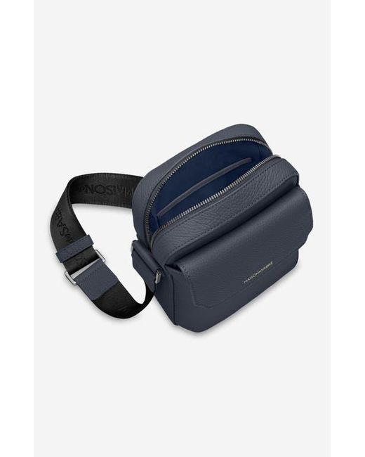 Maison De Sabre Blue Small Leather Messenger Bag