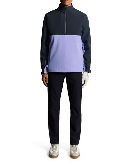 Lyle & Scott Blue Half Zip Windbreaker Jacket for men