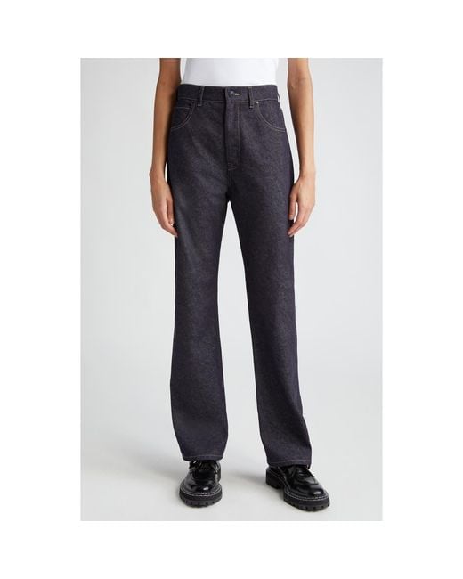 【送料&関税込】Max Mara Straight-leg Jeans Max Mara Lacuna Straight Leg Jeans in Blue | Lyst