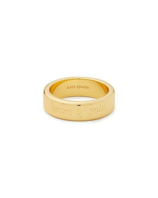 Kate Spade Yellow Engraved Ring