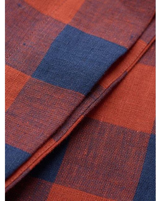 Celtic & Co. Red Check Swing Blouse