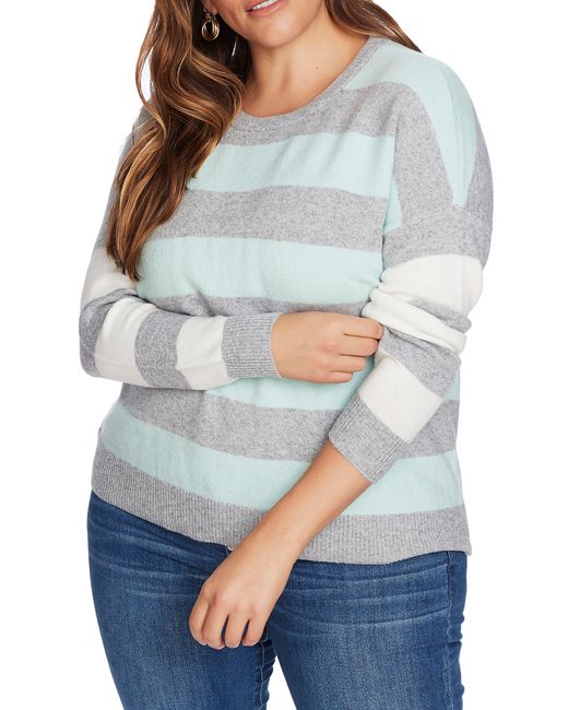 Court & Rowe Gray Stripe Sweater