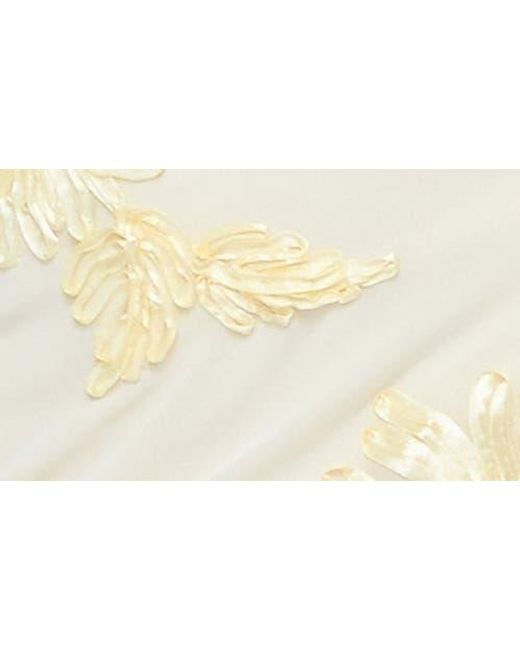 Edikted Caya Floral Ribbon Embroidery Minidress in Natural | Lyst
