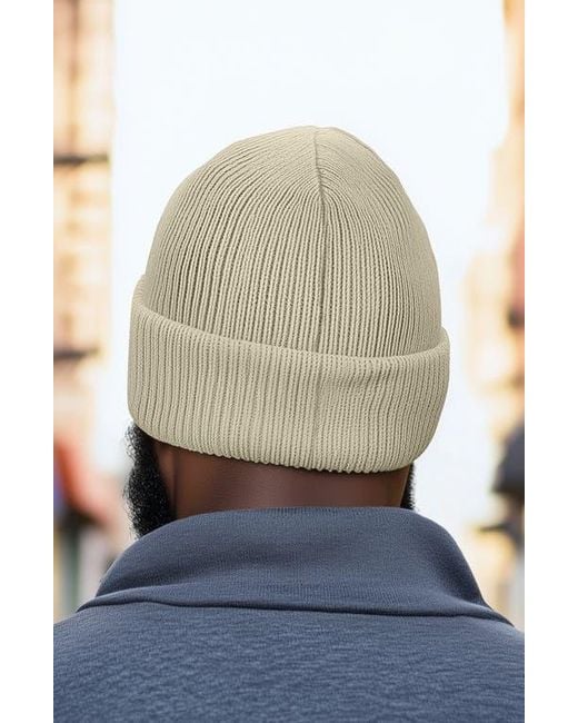 Alix Blue Molecule Beanie for men