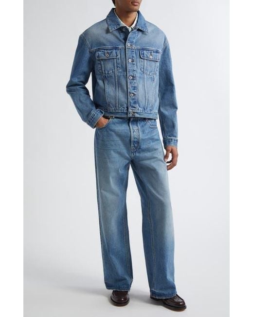 Jacquemus Blue Le De-Nîmes Large Straight Leg Jeans for men