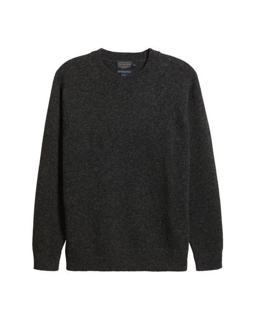 Pendleton Black Wool Crewneck Sweater for men