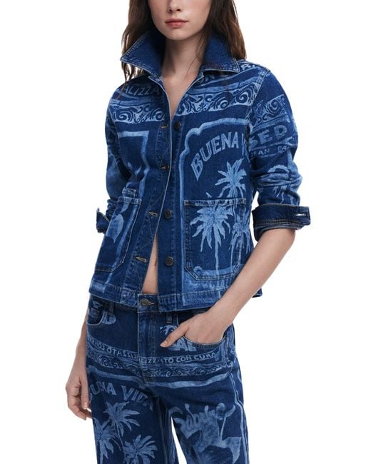 Desigual Blue Trucker Jacket