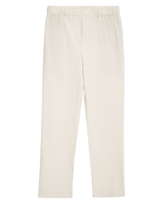 Homme Plissé Issey Miyake Monthly Colors Pleated Pants in White for Men