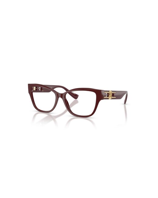 Versace Brown 54Mm Rectangle Optical Glasses