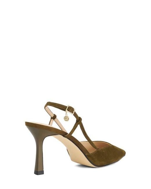 Dune Metallic Composure Pointed Toe Slingback Pump