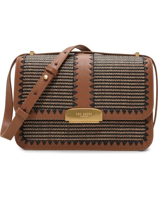 Ted Baker ダーシー レザークロスボディバッグ Ted Baker Darcie Ray Convertible Crossbody Bag in Brown | Lyst