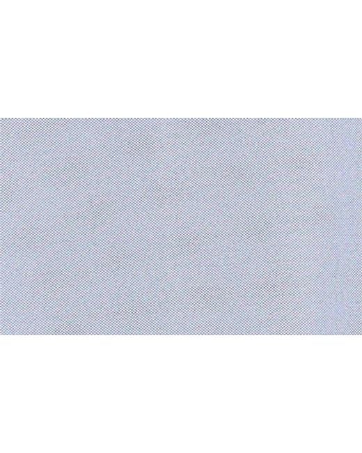 Johnnie-o Blue Solid Mesh Performance Jersey Polo for men