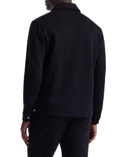 Bugatchi Blue Soft Touch Snap-Up Shirt for men