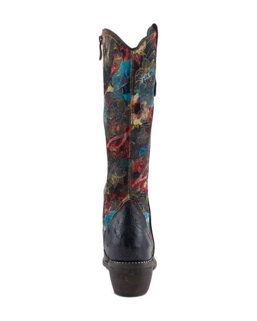 Spring Step Blue Rodeoqueen Knee High Western Boot
