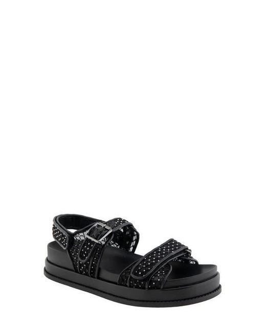 BCBGeneration Black Bara Platform Slingback Sandal