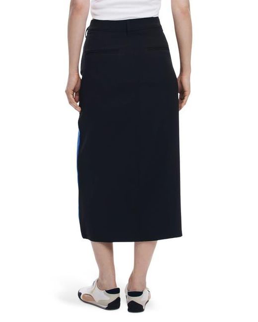 Desigual Blue Two-Tone Pencil Skirt