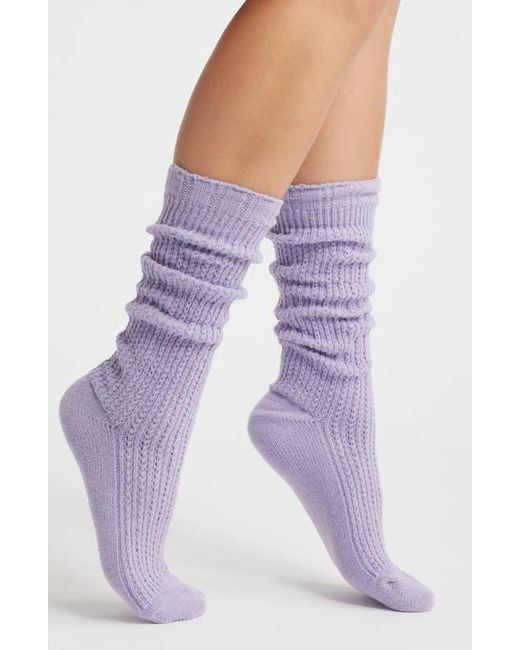 Free People Purple Staple Slouch Socks