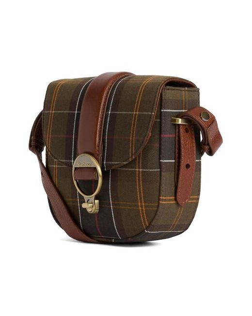 Barbour Brown Elm Tartan Crossbody Bag