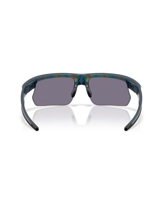 Oakley Blue Bisphaera 68Mm Oversize Gradient Prizm Rectangular Sunglasses