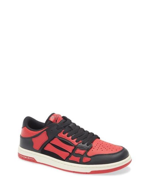 Amiri Red Skeleton Low Top Sneaker for men