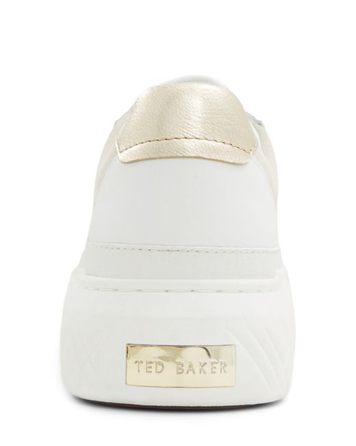 Ted Baker White Adison Platform Sneaker