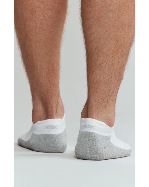 Rhone Gray C.O.R. Ankle Socks for men