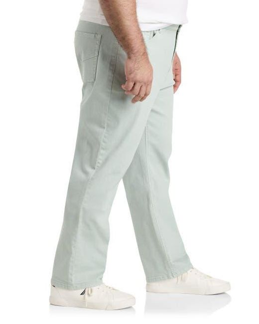 True Nation by DXL Gray Garment Dyed Stretch Twill Pants for men