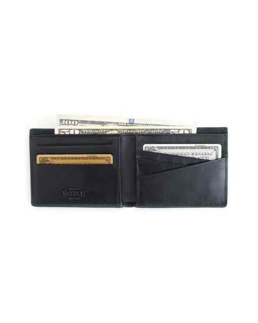 ROYCE New York Gray Rfid Leather Bifold Wallet
