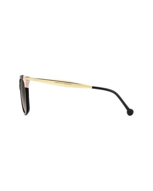 Carolina Herrera Black 53Mm Rectangular Sunglasses