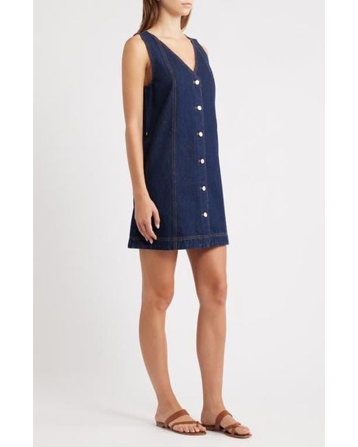 FRNCH Blue Nala Denim Tank Dress