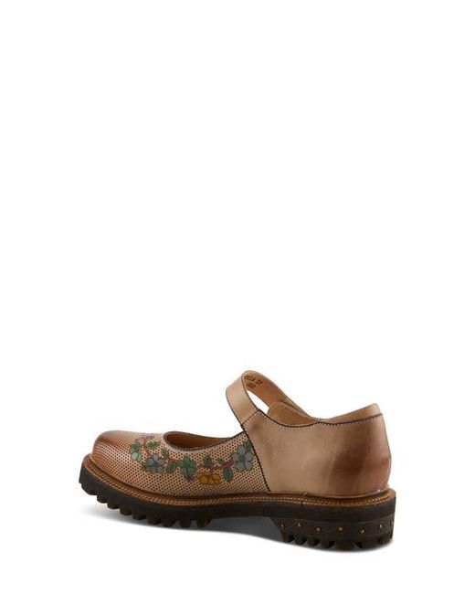 Spring Step Brown Danuella Platform Mary Jane