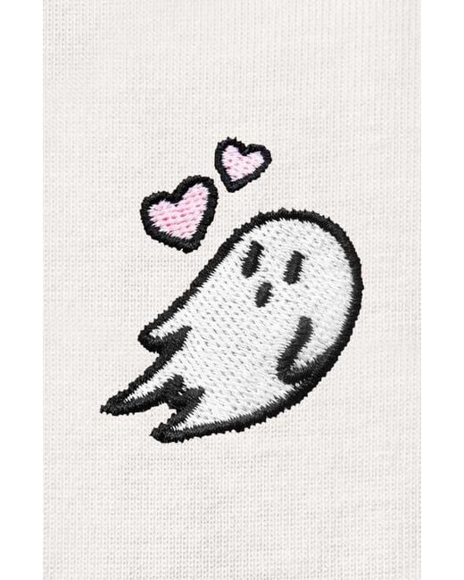 Alix White Heartly Ghost Tee