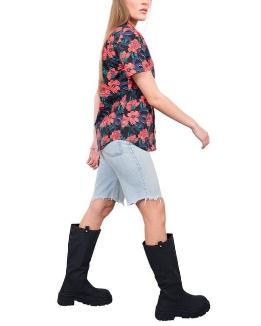 WILDFANG Red The Essential Button Up