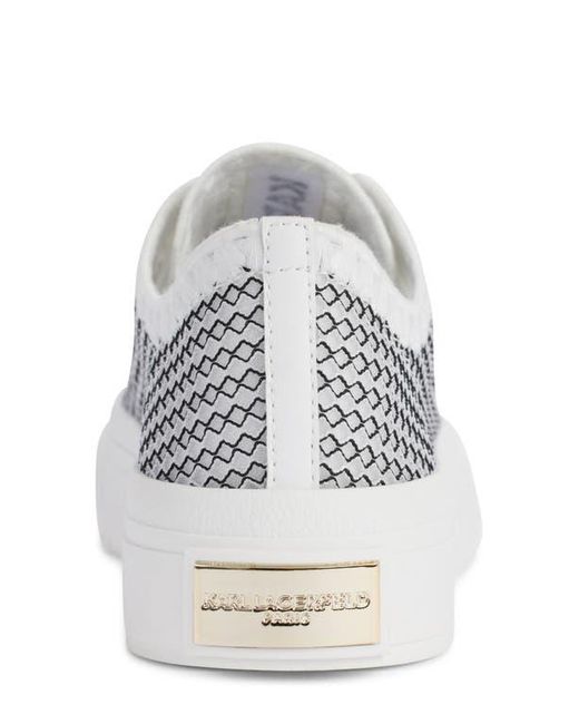 Karl Lagerfeld White Giddeon Low Top Sneaker