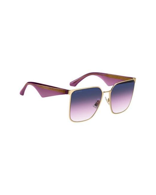 Etro Blue 58Mm Gradient Square Sunglasses