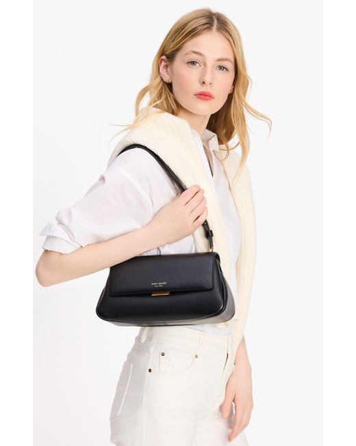 Kate Spade Black Grace Smooth Leather Convertible Shoulder Bag