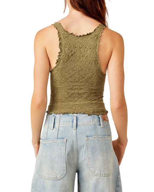Free People Blue Intimately Fp Here For You Racerback Crop Tank