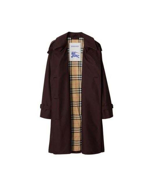 Burberry Red Mid-Length Gabardine Castleford Trench Coat