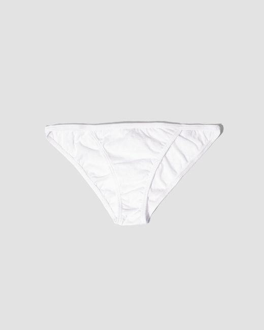 Oddobody White Organic Cotton String Bikini